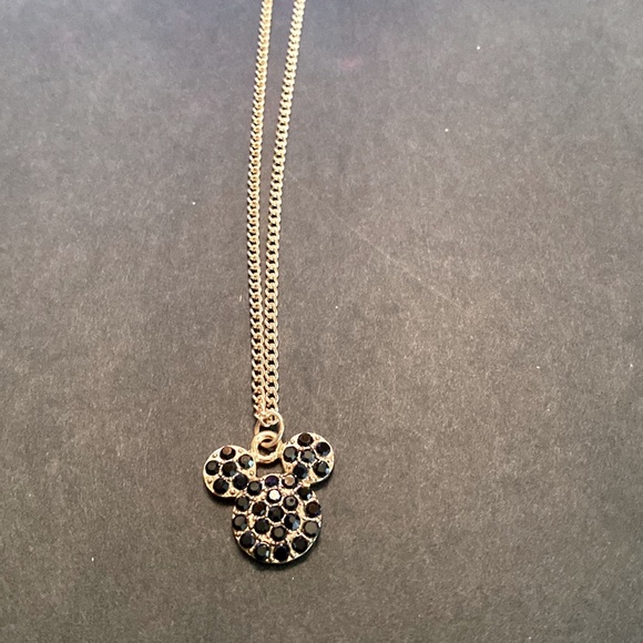 CHLOE ACCESSORY MIINNE MOUSE GOLD TONE 10 1/2 Inches NECKLACE NEW - Picture 6 of 6